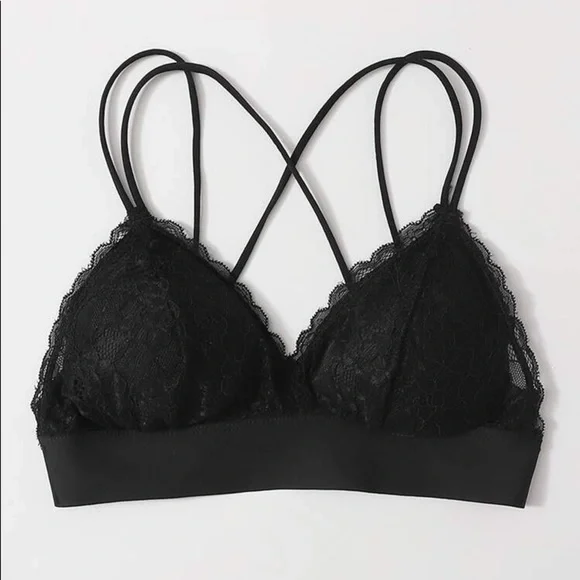 New Sexy Black Lace Bralette - Picture 3 of 6